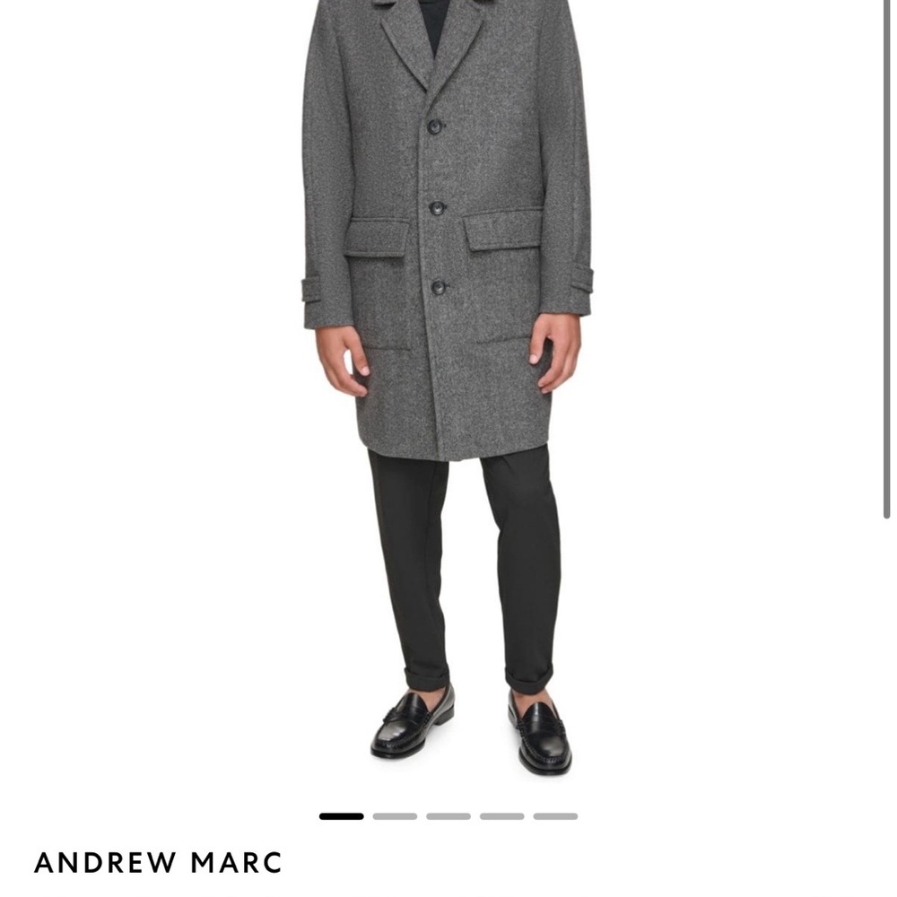 Andrew Marc Gray Trench Coat